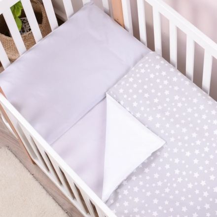 Сменная постель Baby Veres Smiling Animals white-grey new 3 единицы, 100% хлопок